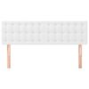 vidaXL voodipeatsid 2 tk, valge, 72x5x78/88 cm, kangas