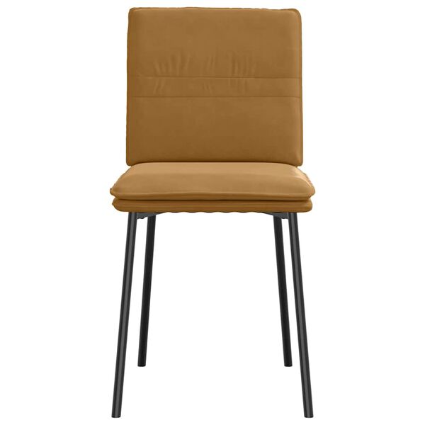 vidaXL söögitoolid 4 tk, pruun, samet