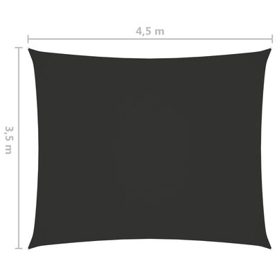 vidaXL oxford-kangast päikesepuri kandiline 3,5x4,5 m antratsiithall