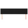 vidaXL voodipeatsid, must, 200x5x78/88 cm, kangas