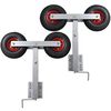 vidaXL paadi j&auml;relk&auml;ru kahe rullikuga v&ouml;&ouml;ritugi, 2 tk, 59-84 cm