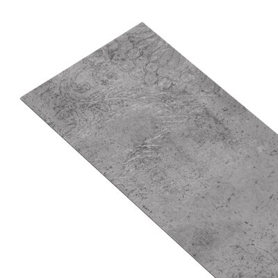 vidaXL PVC-st põrandalauad 5,02 m², 2 mm, iseliimuv, tsementpruun