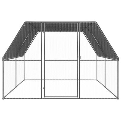 vidaXL õue kanapuur, 3 x 4 x 2 m, tsingitud teras