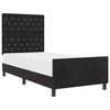 vidaXL Karbi vedrumadrats peaga Must 100 x 200 cm Samet