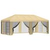 vidaXL Gazebo katte k&uuml;lgseinadega 6 x 3 m Kreemjas Pol&uuml;ester 190