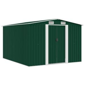 vidaXL aiakuur 257 x 298 x 178 cm metallist, roheline