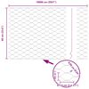 vidaXL Aiapost Hall 100 x 0,6 m (50 mm võrk) Terased ja PVC
