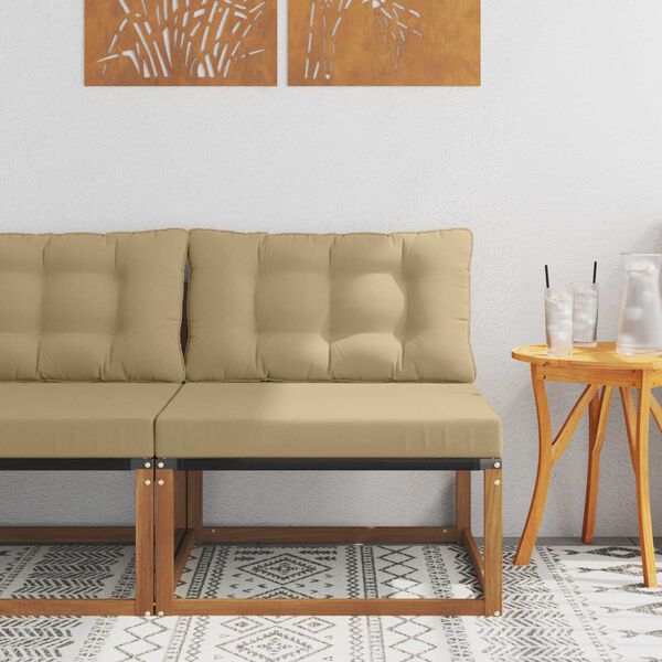 vidaXL Sektsionaalne diivan Tugev akatsiapuu Neutraalne