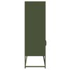 vidaXL Highboard Olive Green 68x39x123 cm Teras