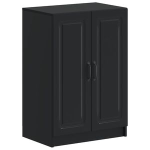 vidaXL Kinga kapp UTRECHT 59,5 x 39,5 x 87 cm Tehispuit Must