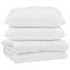 vidaXL Suletekk padjaga 3 pcs Valge Mikrofiiber