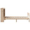 vidaXL riiuliga voodiraam ilma madratsita, 75x190 cm, m&auml;nnipuit