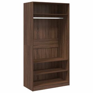 vidaXL riidekapp, pruun tamm, 100 x 50 x 200 cm, tehispuit