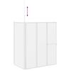 vidaXL Vannituba ekraan Matt 120 x 70 x 137 cm Alumiinium & PP paneel