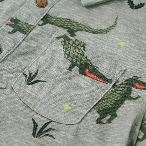 Laste s&auml;rk, hele khaki melange, 116