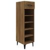 vidaXL kingakapp, pruun tamm, 30 x 35 x 105 cm, tehispuit