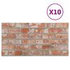 vidaXL Seinapaneelid 10 pcs Oranž 100 x 50 cm EPS vaht