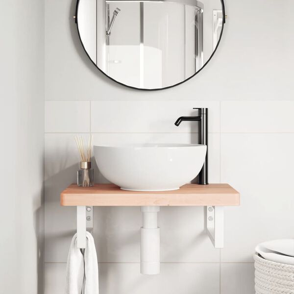 vidaXL seinale kinnitatav valamuriiul, teras ja pöökpuit