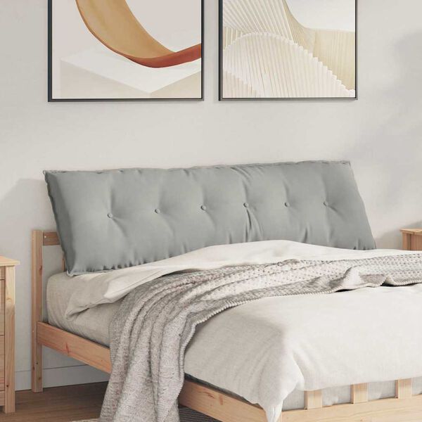 vidaXL Seljatugi padi Helehall 160 x 50 cm Mikrofiber kangas