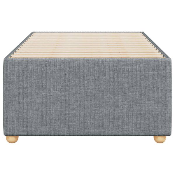 vidaXL voodiraam ilma madratsita, helehall, 90x200 cm, kangas