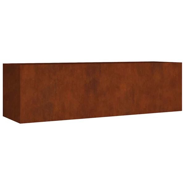 vidaXL taimekast, 280 x 80 x 80 cm, Corten-teras