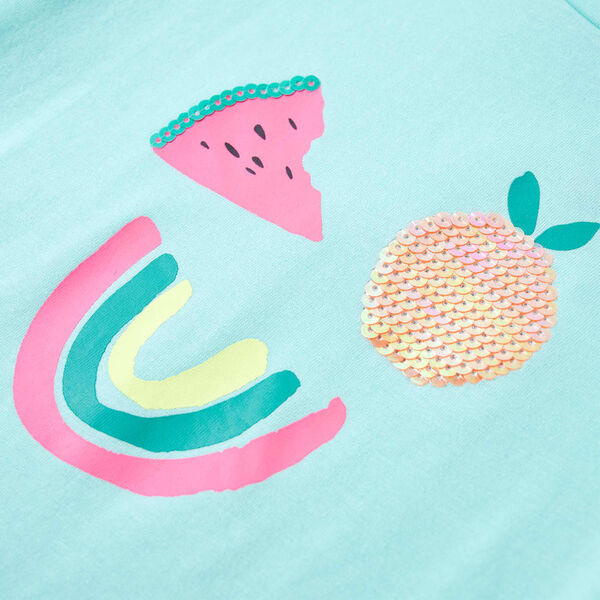 Laste T-särk, hele mündiroheline, 104