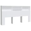 vidaXL voodipeatsi kapp valge 200x19x103,5 cm
