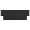 vidaXL Aiapaneel 9 tk 1580 x 186,5 cm WPC ja Alumiinium Must