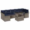 vidaXL Aia Diivanikomplekt padjaga 8 pcs Hall Pol&uuml; Rattan