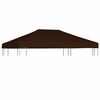 vidaXL varjualuse katus 310 g/m&sup2; 3 x 4 m, pruun