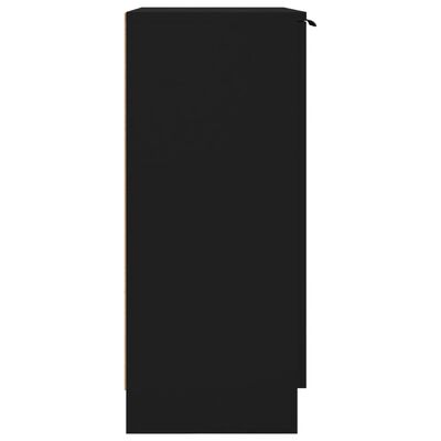 vidaXL puhvetkapp, must, 60 x 30 x 70 cm, tehispuit
