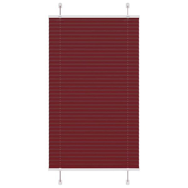 vidaXL plisseeritud ruloo Bordeaux punane 80x150 cm Kanga laius