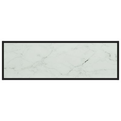 vidaXL telerialus, must, musta marmorklaasiga, 120 x 40 x 40 cm