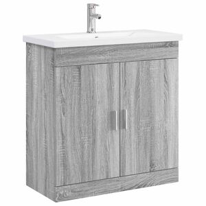 vidaXL Vannitoa m&ouml;&ouml;bleset Hall Sonoma 81 x 40 x 84,5 cm Tehispuit