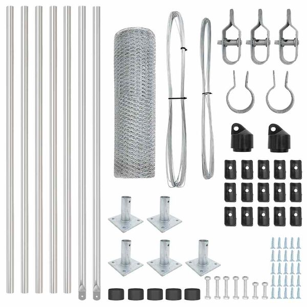 vidaXL Aiapost H&otilde;bedane 10 x 0,4 m (25 mm silm) Teras
