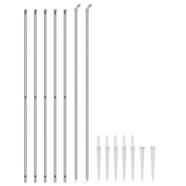 vidaXL v&otilde;rkaed vaiadega, h&otilde;bedane, 1,6 x 10 m