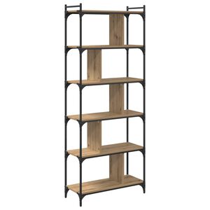 vidaXL Raamatukapp k&auml;sit&ouml;&ouml;tamm 76 x 32 x 192 cm Tehispuit