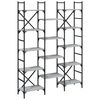 vidaXL raamaturiiul, hall Sonoma tamm, 127,5x28,5x172,5 cm, tehispuit