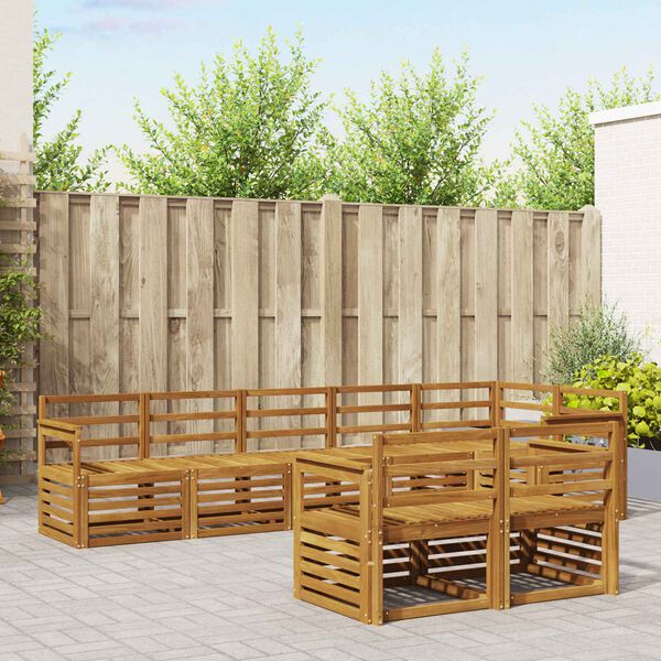 vidaXL Diivanikomplektid 8 pcs Neutraalne Tugev akatsiapuu