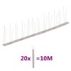 vidaXL 2-realised roostevabast terasest linnupiigid, 20 tk, 10 m