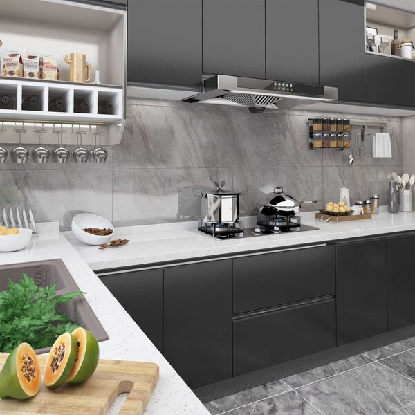 vidaXL iseliimuvad m&ouml;&ouml;blikiled, 2 tk must, 500 x 90 cm, PVC