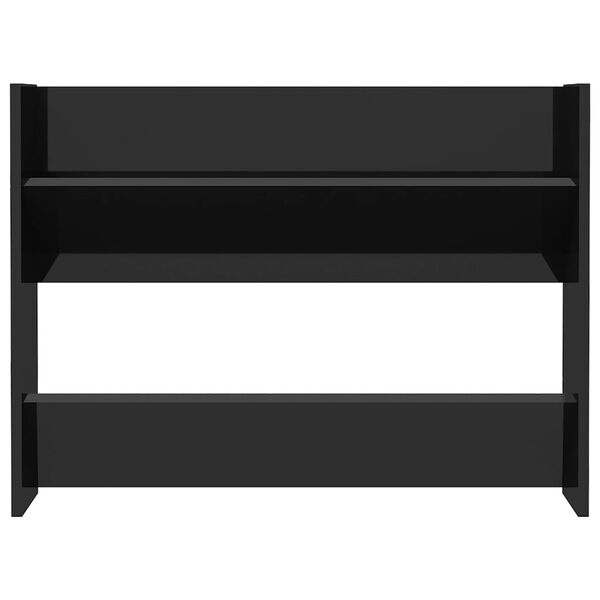 vidaXL seina kingakapp, must, 80 x 18 x 60 cm, tehispuit