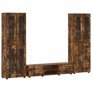 vidaXL Telerikapi komplekt sahtliga FLORIN Suitsetatud tamm Tehispuit