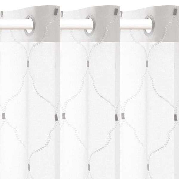 vidaXL Kardinaid 2 pcs Valge 140 x 245 cm Polüester