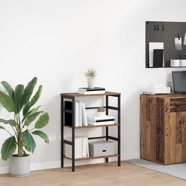 vidaXL Raamatukapp Vana puit 60 x 29,5 x 81 cm Tehispuit