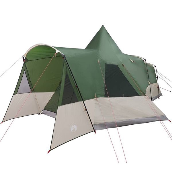 vidaXL Teepee telk katusega ladustamisega Roheline 720 x 465 x 295 cm