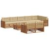 vidaXL V&auml;li diivanikomplekt padjaga 9 pcs Looduslik ja beež