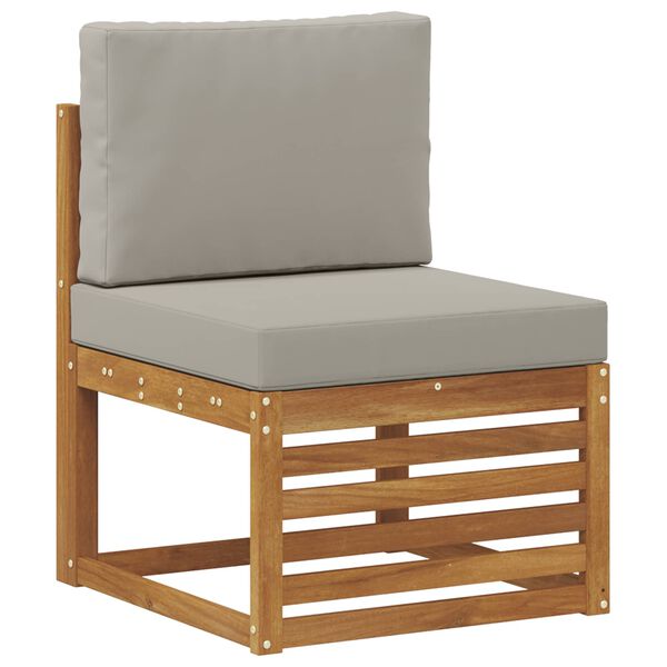 vidaXL V&auml;li diivanikomplekt padjaga 3 pcs Looduslik ja Hele Hall