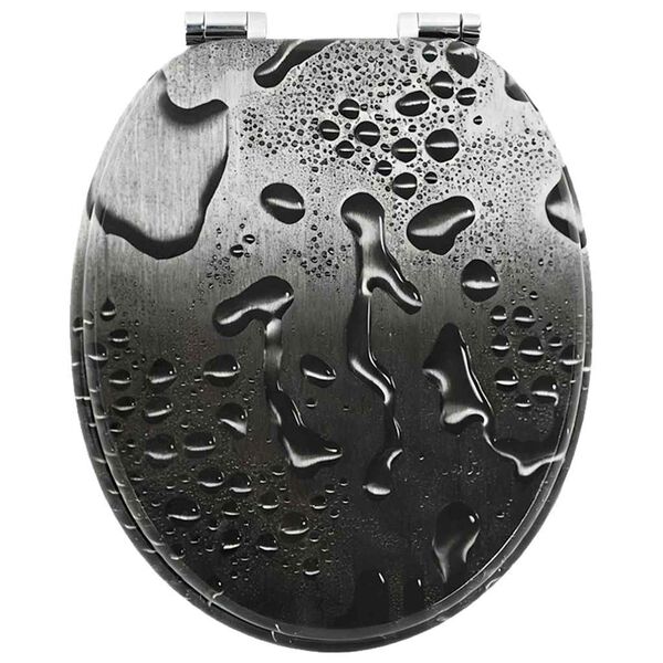 vidaXL Pehme sulgumise tualettruumi istmed Hall 44 x 38 cm MDF plaat