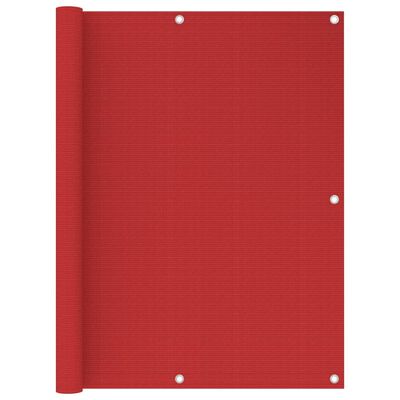 vidaXL rõdusirm, punane, 120 x 400 cm, HDPE
